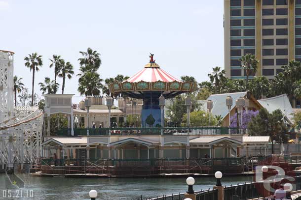 The scaffolding is down around the swings as they prepare to open soon.