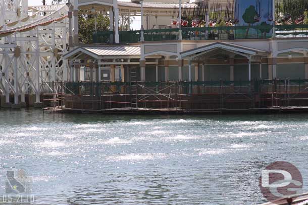 The platform nearest the swings/zephyr they kept raising and lowering.