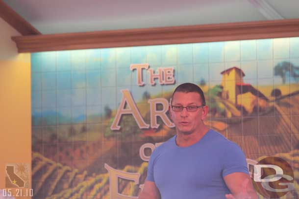 The celebrity chef of the day was Robert Irvine from Dinner Impossible.