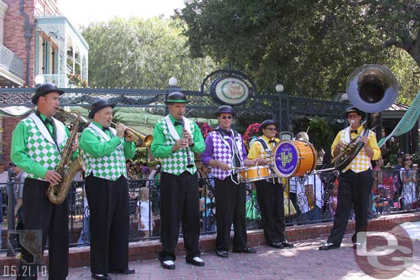 The band was playing during the Meet and Greet.