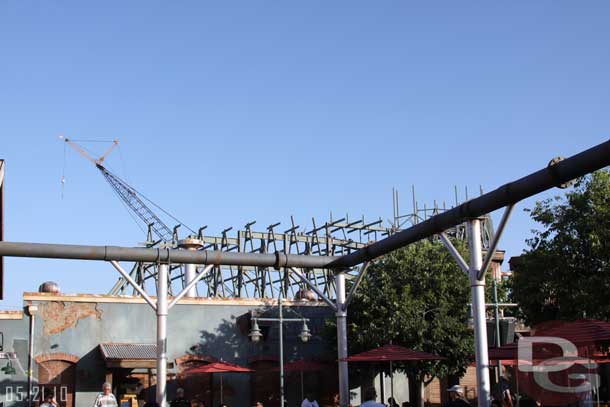 A look at the steel work from the Wharf