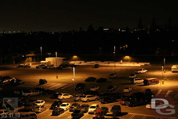 The large tent is gone from the far parking lot, looks like all the trams that are getting doors have them now.