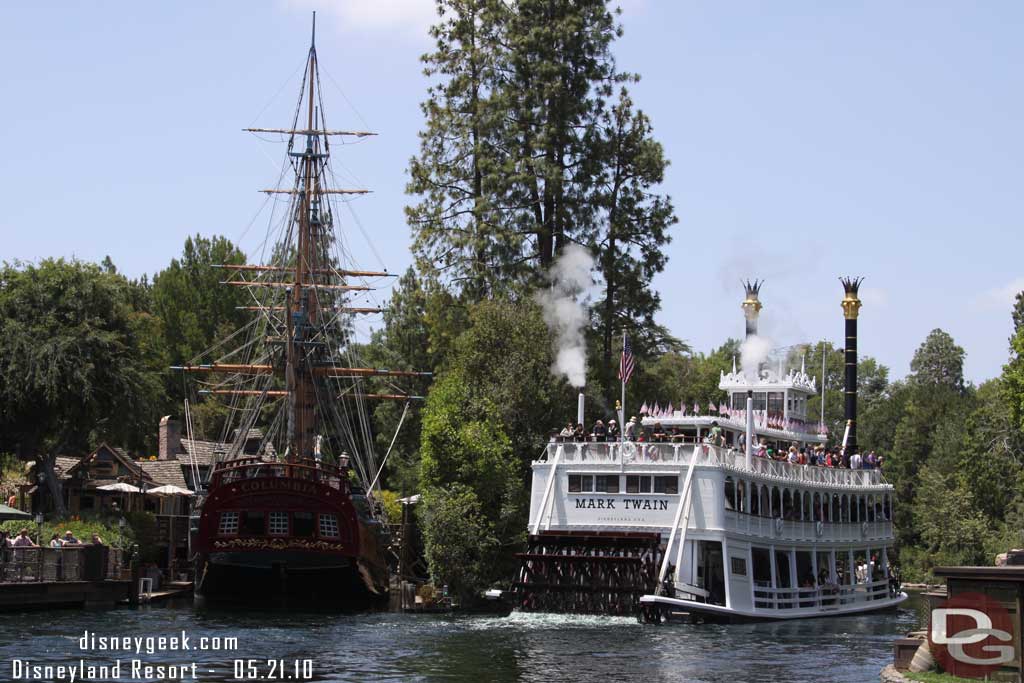 The Columbia was not in use this afternoon