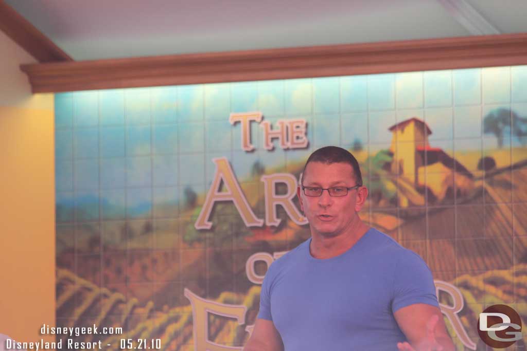 The celebrity chef of the day was Robert Irvine from Dinner Impossible.