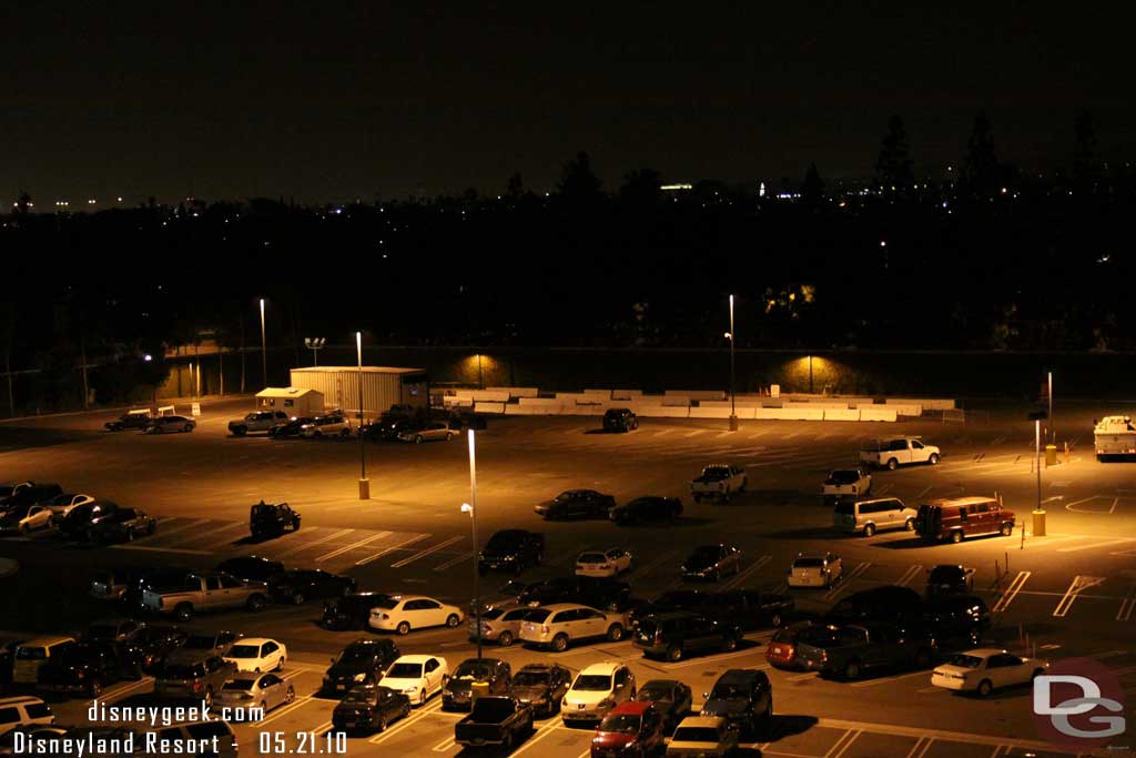 The large tent is gone from the far parking lot, looks like all the trams that are getting doors have them now.