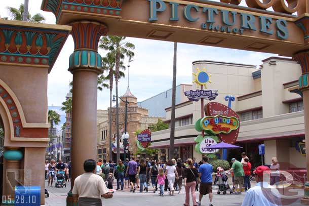 The final walls are down on the backlot.