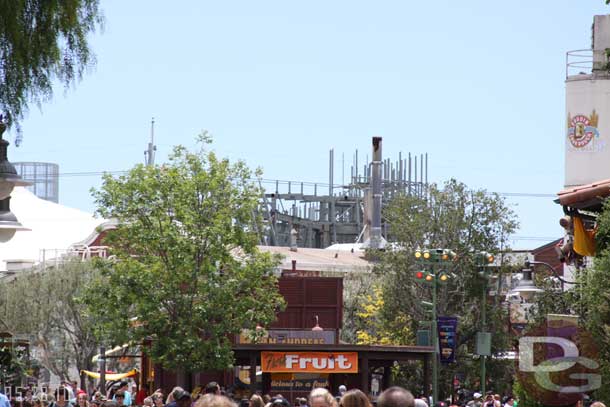 The Cars Land steel work