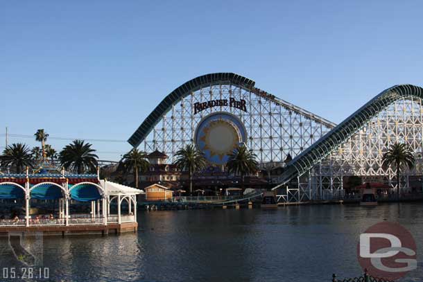 Out at the Pier all the platforms were submerged.