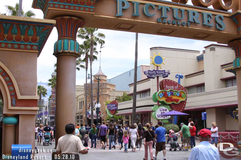 The final walls are down on the backlot.