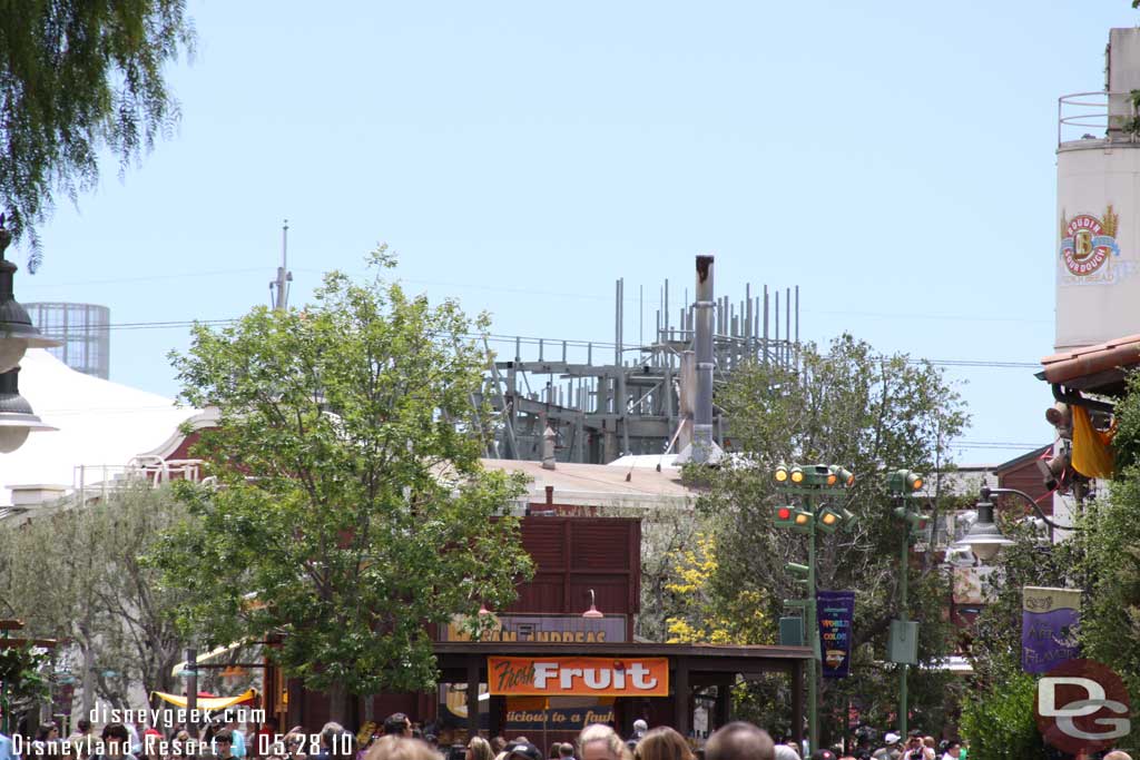 The Cars Land steel work