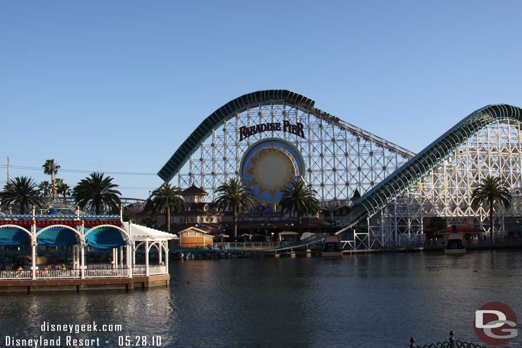 Out at the Pier all the platforms were submerged.