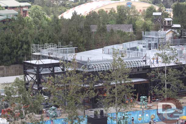 The Little Mermaid building (look for more construction shots in the Construction Progress section in a couple days).