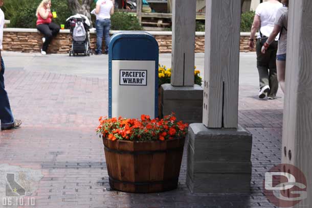 There were planters scattered all around the park, they really added some color.