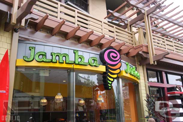 I forgot to mention a couple updates ago that Jamba Juice is reopened