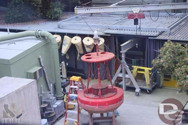 Work continues on the sea gulls buoy. 