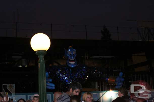 The character puppets we saw yesterday were waiting to be introduced one by one and were colored to match each section of the park.