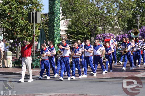 Time for the College Band in front of the Castle (this is at 4:20)