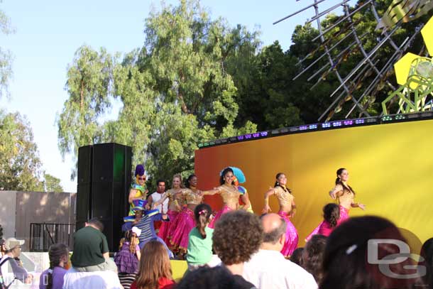 Then a group of Bollywood Dancers takes over.