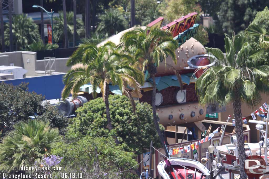 Walls are up around the former Burger Invasion