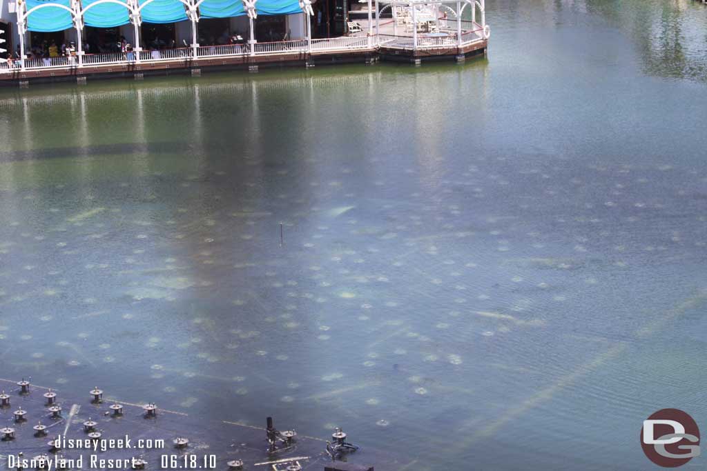 From the Fun Wheel you can still see the submerged platform.