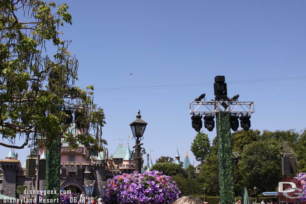 The grad nite lights/speakers were still out, I think Thursday was the last one of the season.