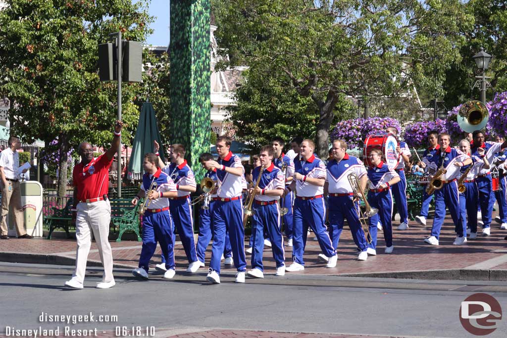 Time for the College Band in front of the Castle (this is at 4:20)