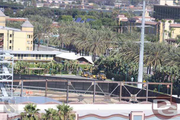 The steel for the building stretches back now.