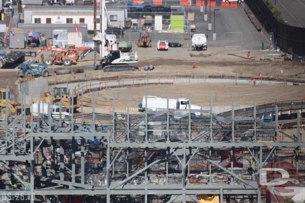 Still drilling on the far side (but looks like most of the footers are in, the rebar that was stacked is now gone).