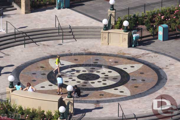 The fountain from the Fun Wheel