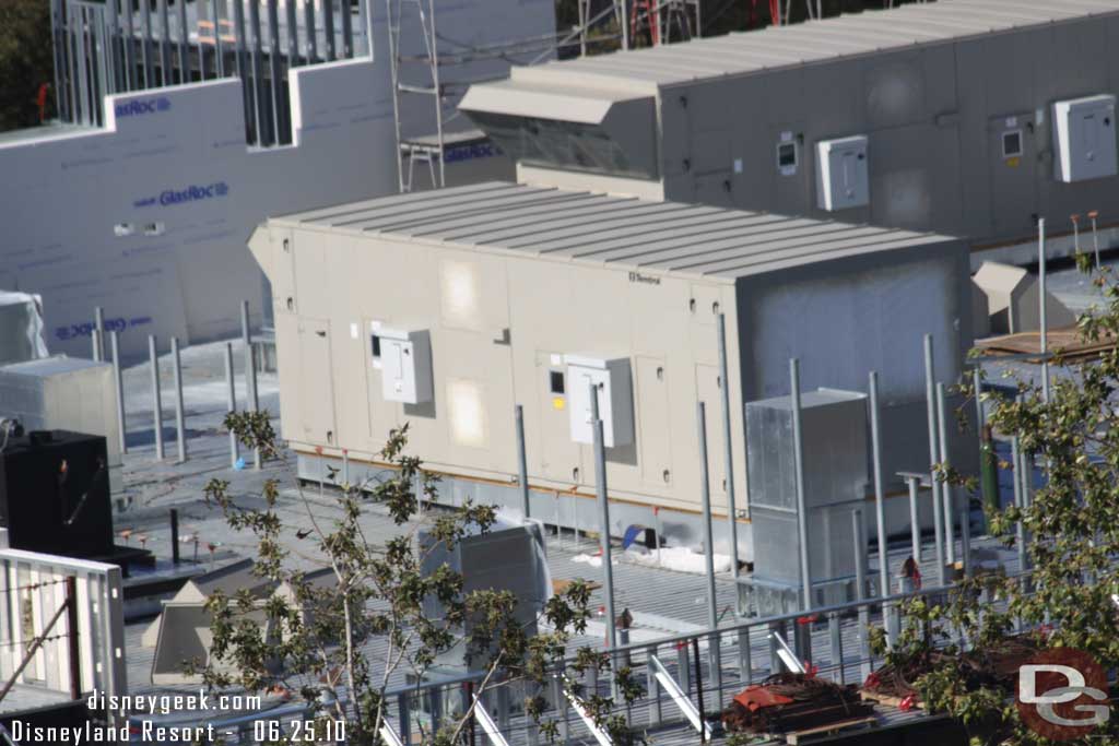 A closer look at the equipment on the roof