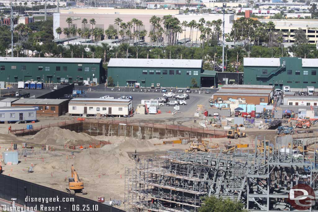 The hole on the left side, which I believe is for the Flying Tires attraction.