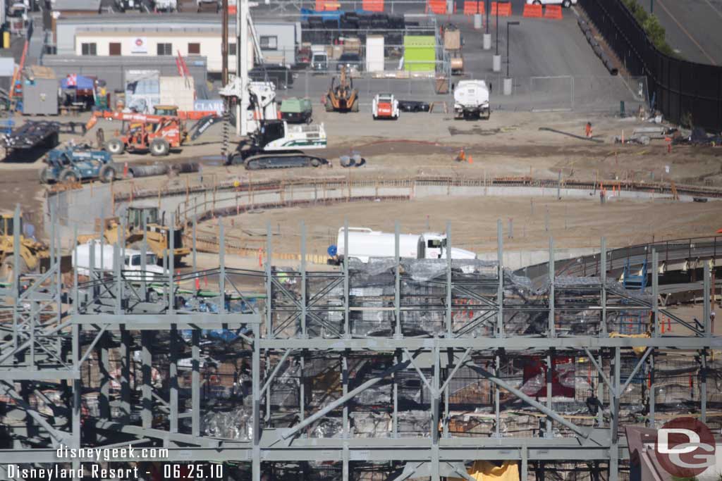 Still drilling on the far side (but looks like most of the footers are in, the rebar that was stacked is now gone).