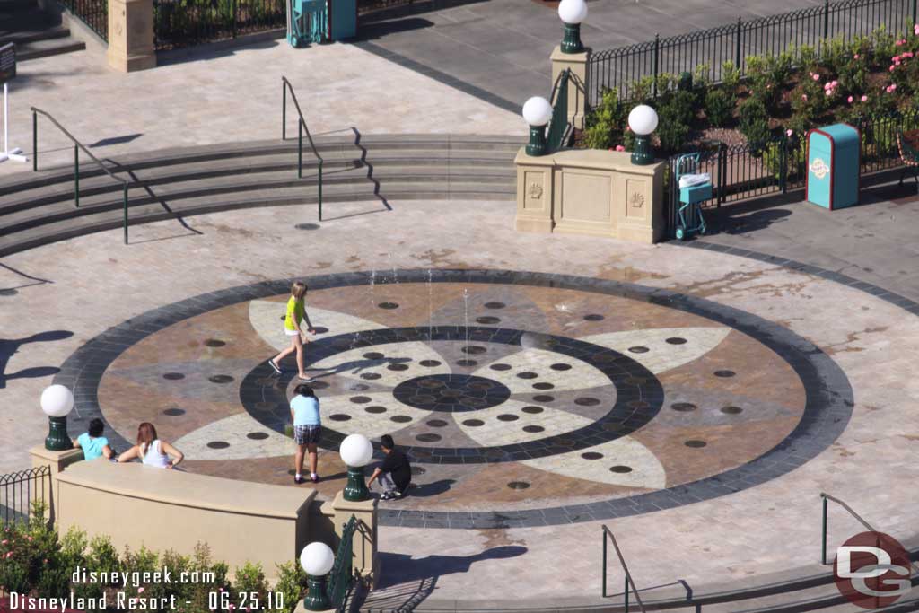 The fountain from the Fun Wheel