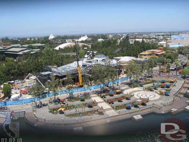 A wider view of the site