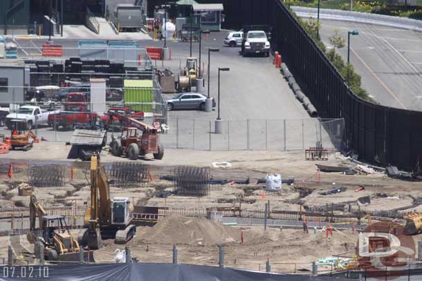 Looks like the footers are going in for the rockwork on the far side.