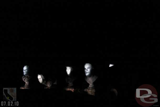 The singing busts looked brighter/clearer than usual too.