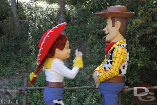 Jessie and Woody were out on the Big Thunder Trail
