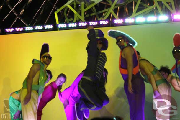 Back outside and to the sun plaza as Glow Fest was wrapping up and getting ready to move to the Backlot.
