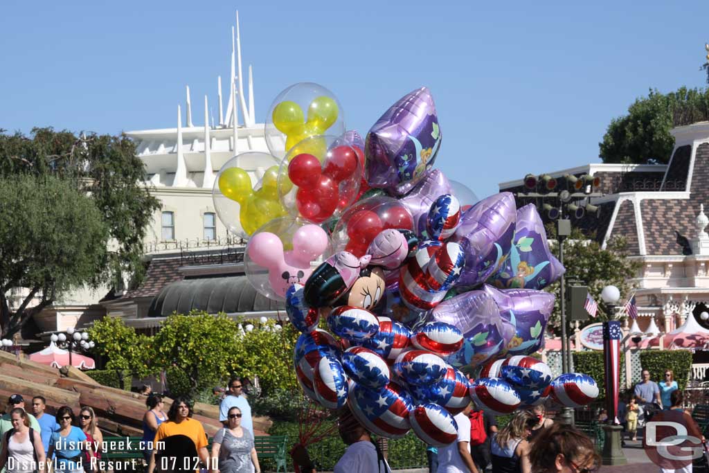 4th of July balloons in the mix