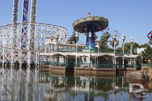 They were cycling the swings, but no one on them (they were opened earlier then closed it looked like)