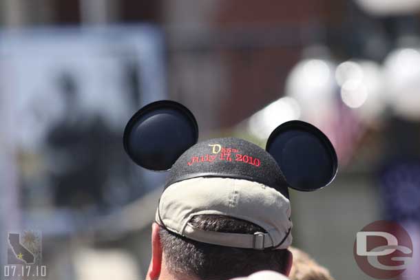 Spotted someone with a set of commemorative mouse ears on.