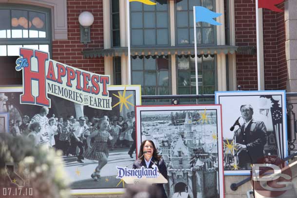 The 2010 Disneyland Ambassador greeted everyone