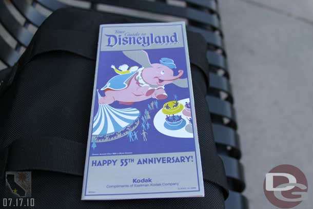 The Commemorative Disneyland map.