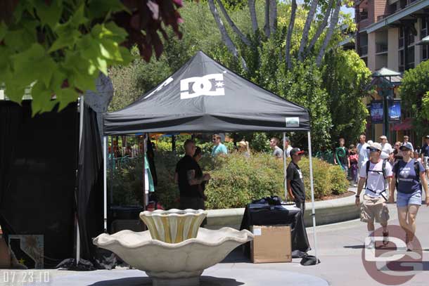 There were several tents set up throughout Downtown Disney for the weekend.