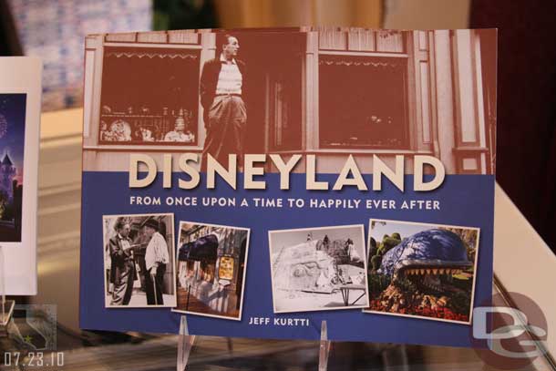 Noticed this book in the Disneyana shop.  Each spread featured two pictures, one of the attraction either under construction or in the early years and then a more modern one.  Was great to flip through!