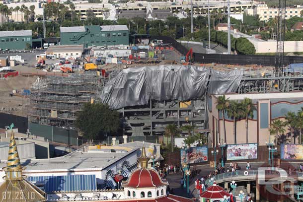 A closer look at the Cars Land work