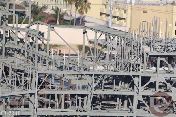 A closer look at the steel for the rock work.