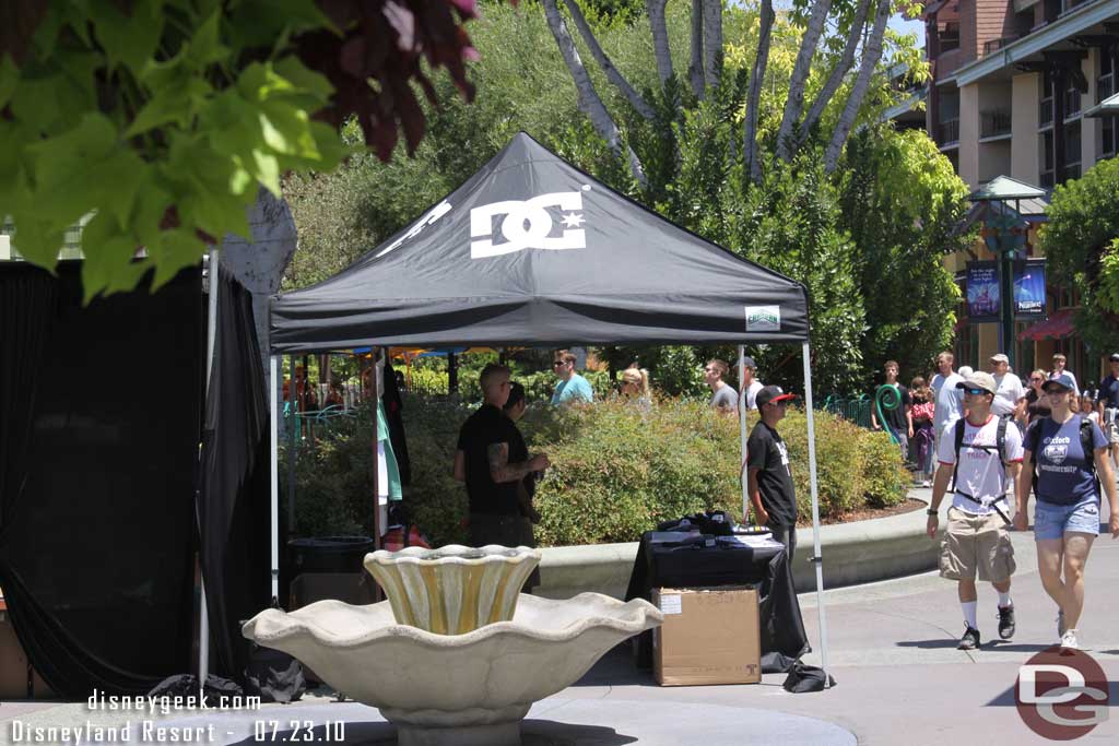 There were several tents set up throughout Downtown Disney for the weekend.