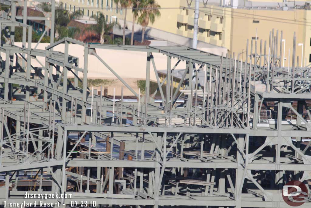 A closer look at the steel for the rock work.