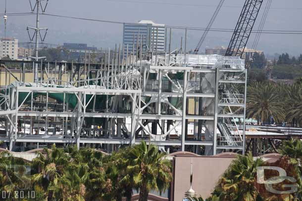 They have painted a bunch of the steel on the right side of the project when looking from the Fun Wheel.